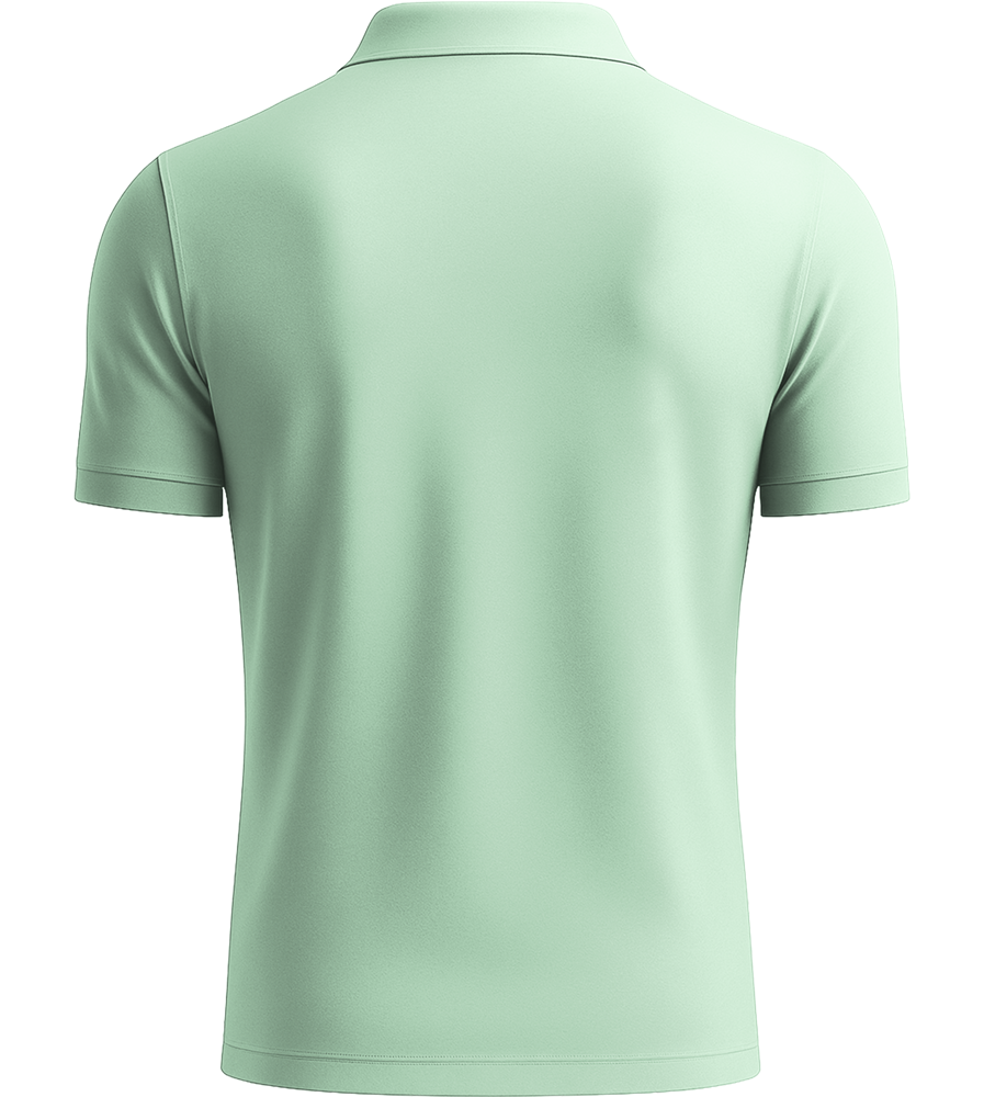 Comfort men's polo shirt_ICE GREEN_back