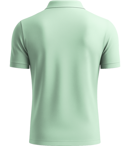 Comfort men's polo shirt_ICE GREEN_back