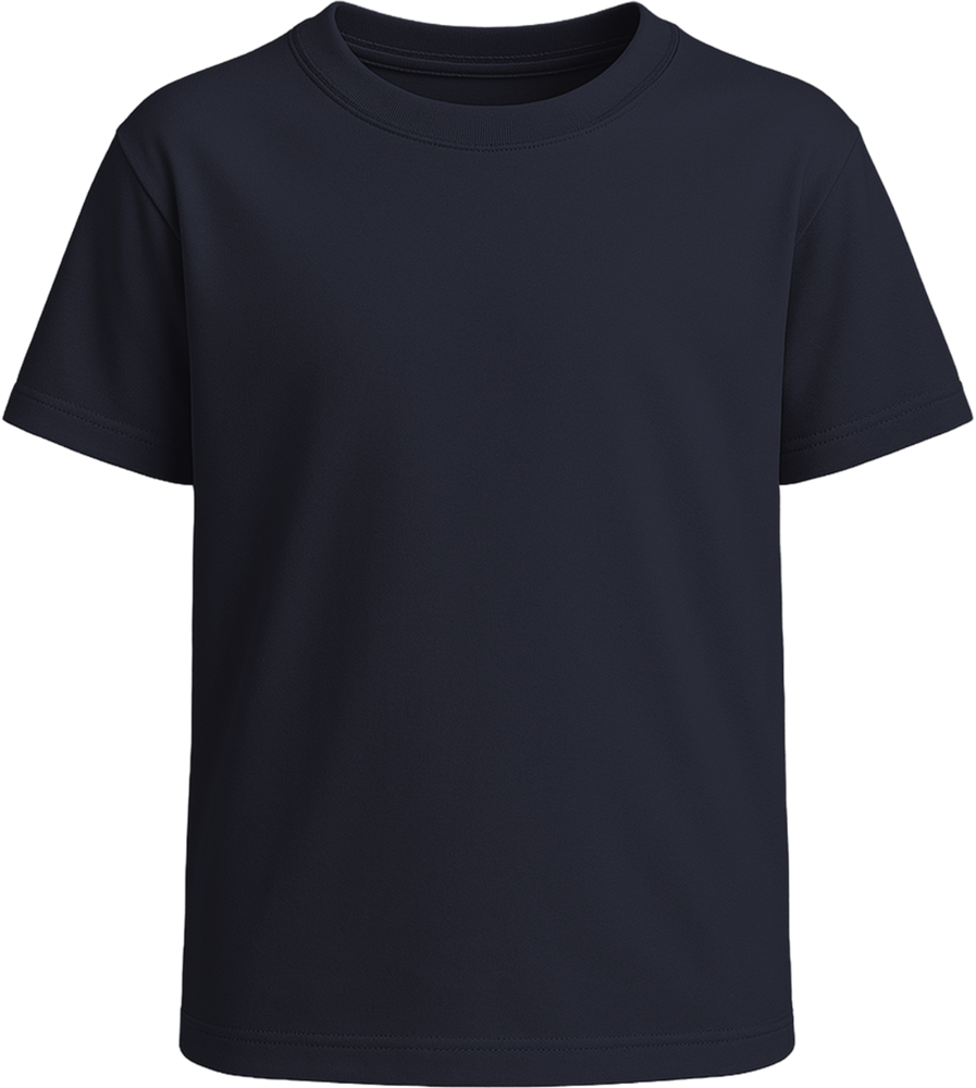 Basic kids fitted t-shirt_FRENCH NAVY_front