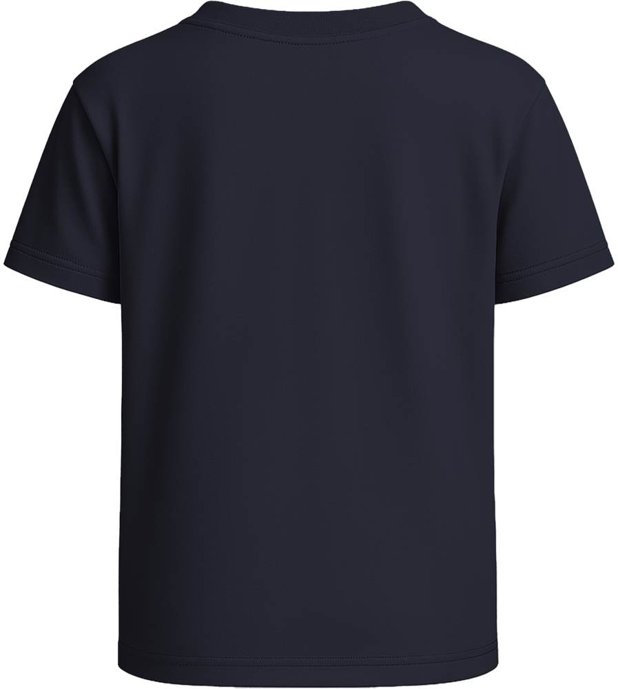 Basic kids fitted t-shirt_FRENCH NAVY_back