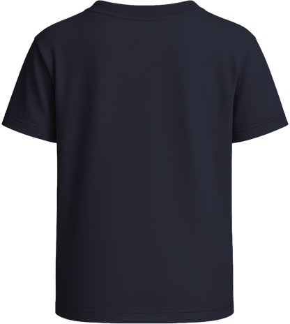 Basic kids fitted t-shirt_FRENCH NAVY_back