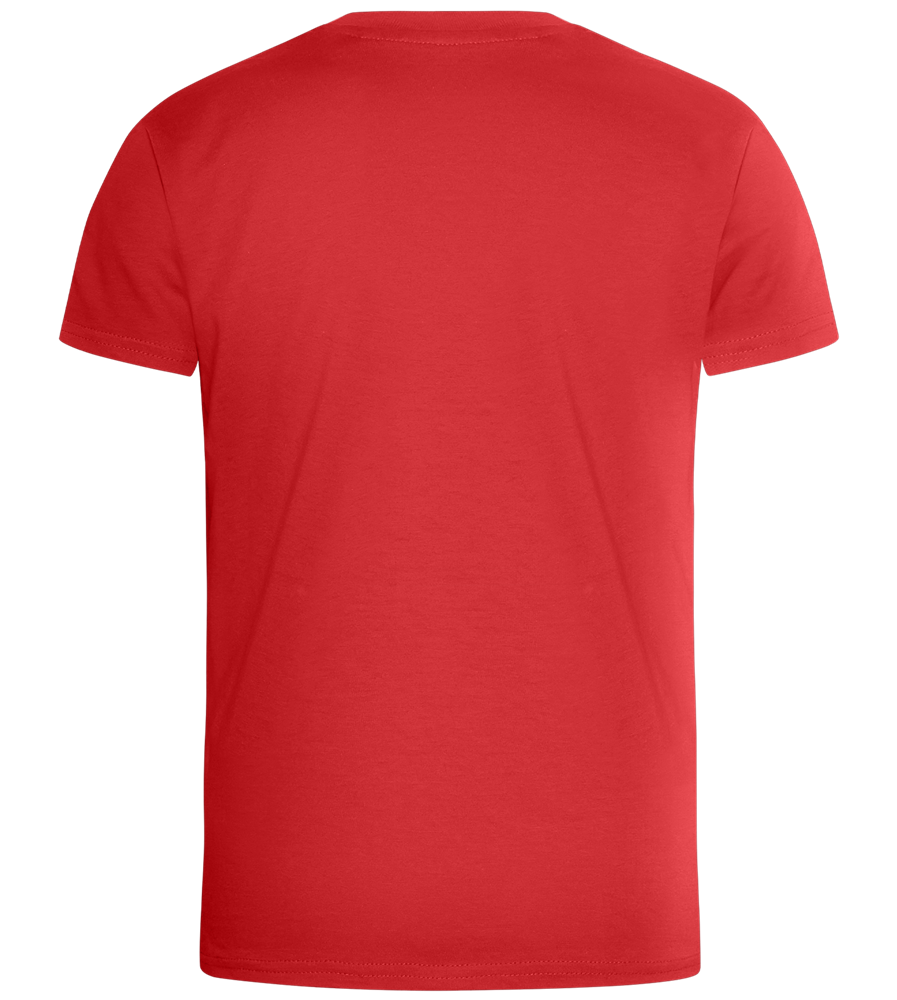 Basic kids fitted t-shirt_RED_back