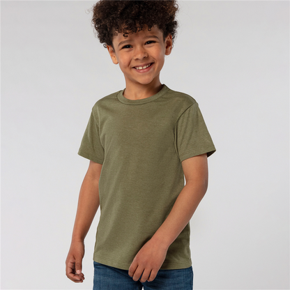 Basic kids fitted t-shirt_CHARCOAL CHIN_DETAILEDIMAGE_front_0