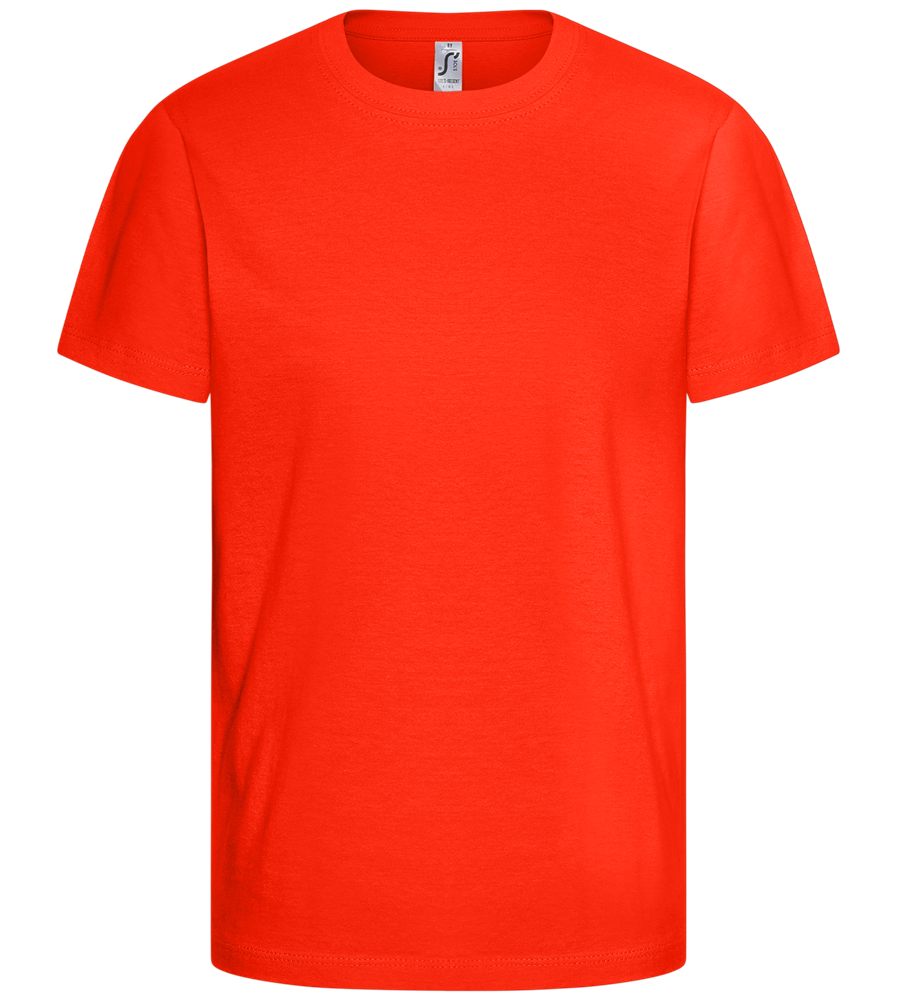 Comfort kids fitted t-shirt_RED_front