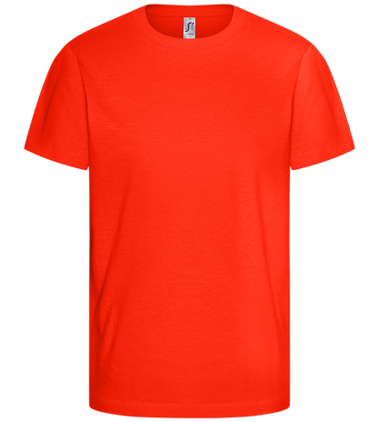 Comfort kids fitted t-shirt_RED_front