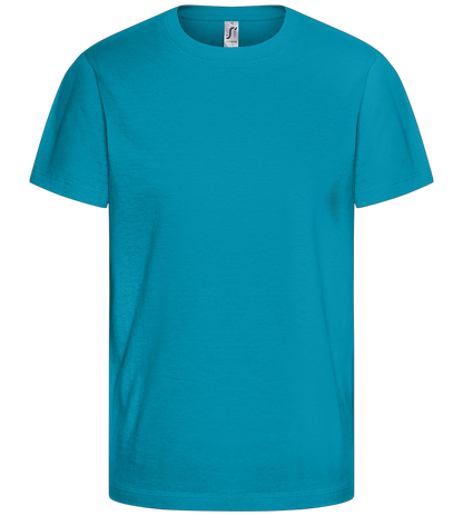 Comfort kids fitted t-shirt_TURQUOISE_front