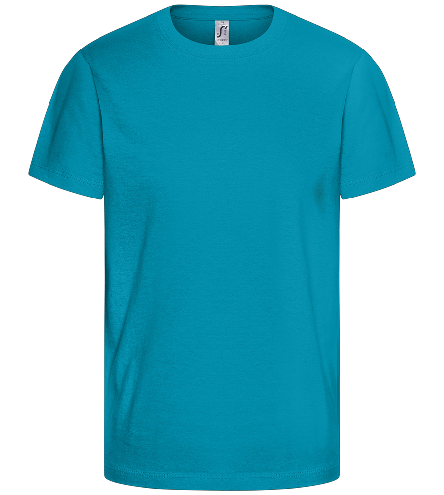 Comfort kids fitted t-shirt_TURQUOISE_front