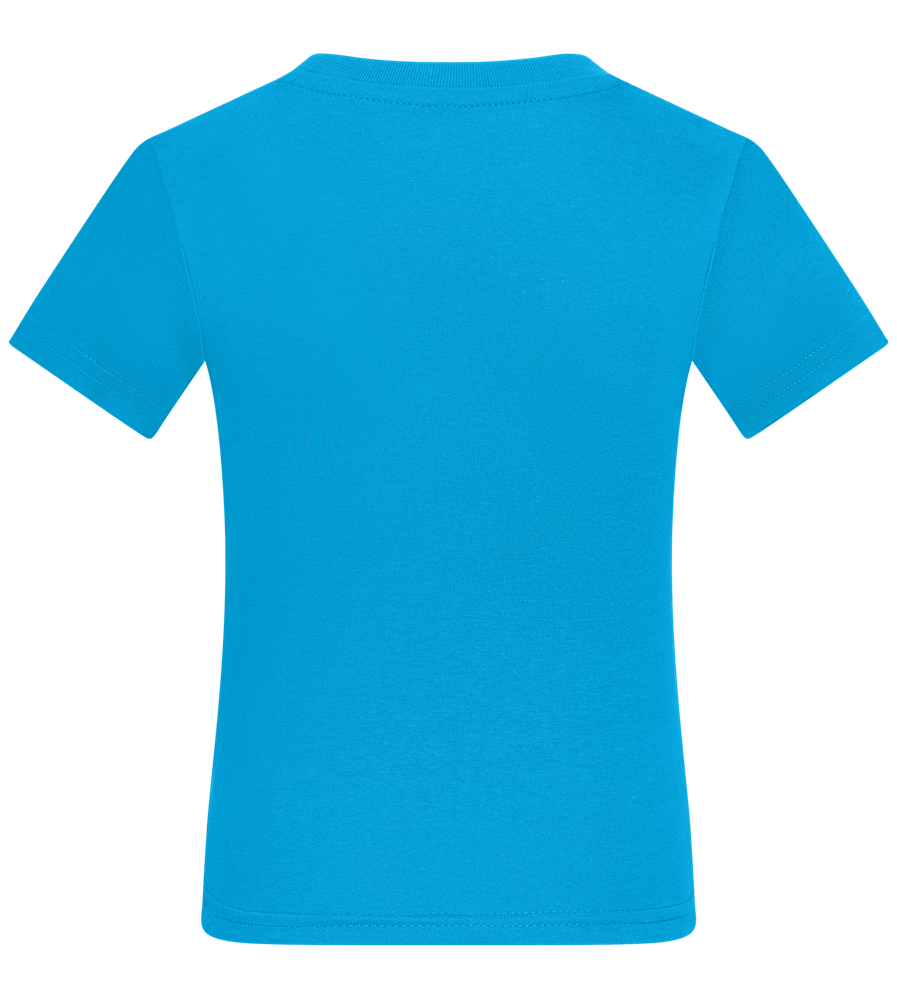 Comfort kids fitted t-shirt_TURQUOISE_back