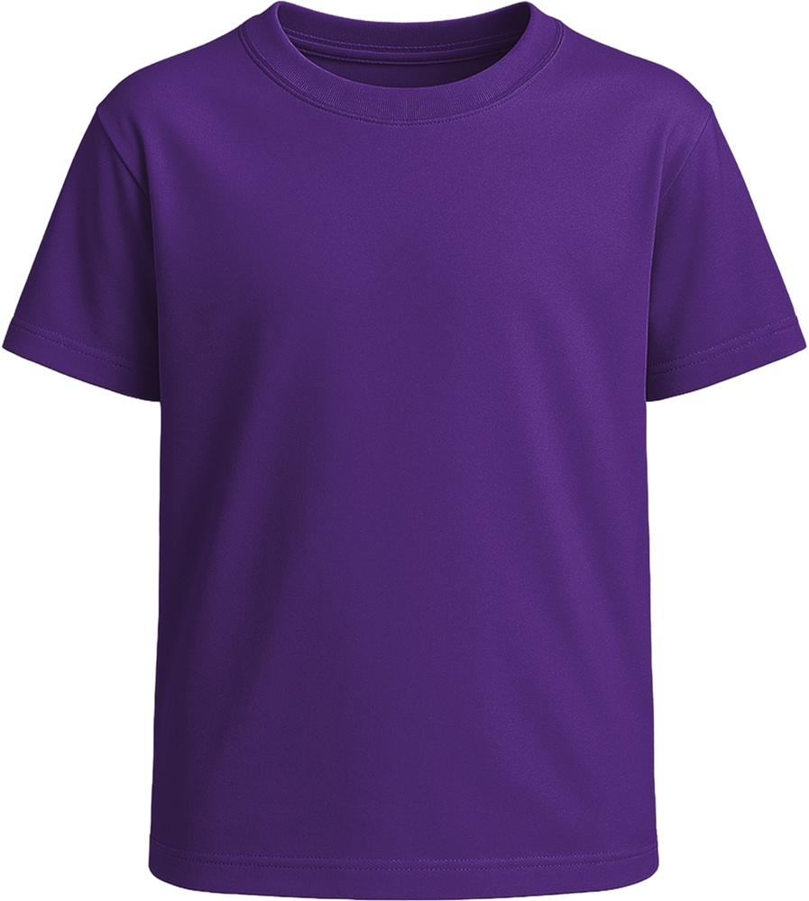 Basic kids t-shirt_DARK PURPLE_front