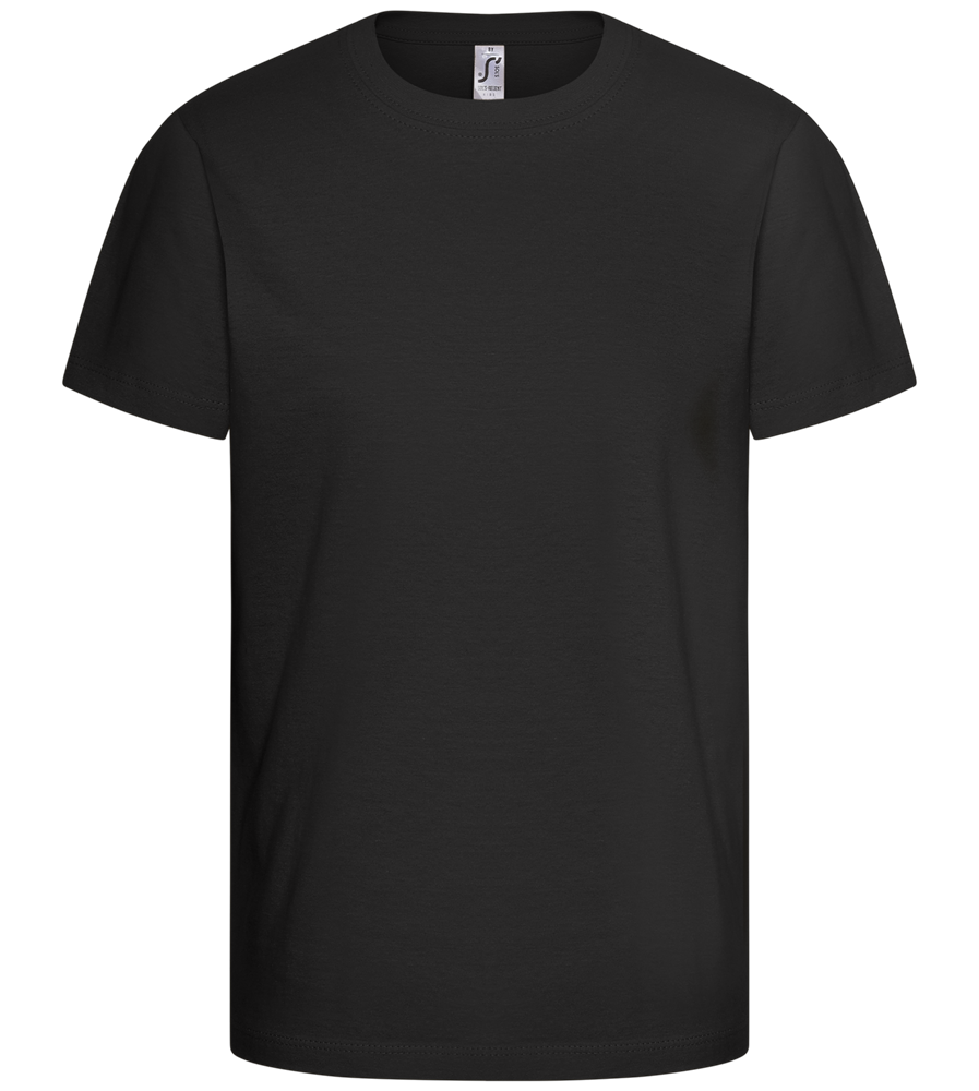 Basic kids t-shirt_DEEP BLACK_front