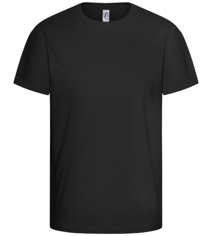 Basic kids t-shirt_DEEP BLACK_front