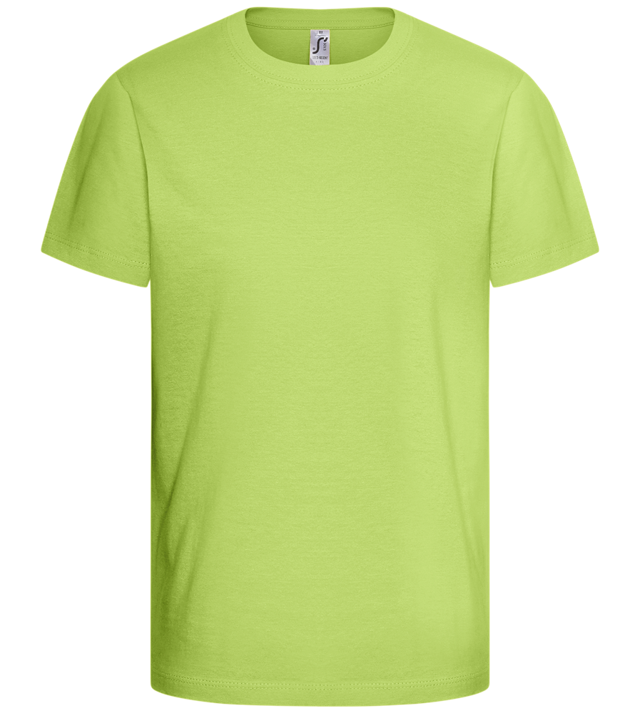 Basic kids t-shirt_GREEN APPLE_front