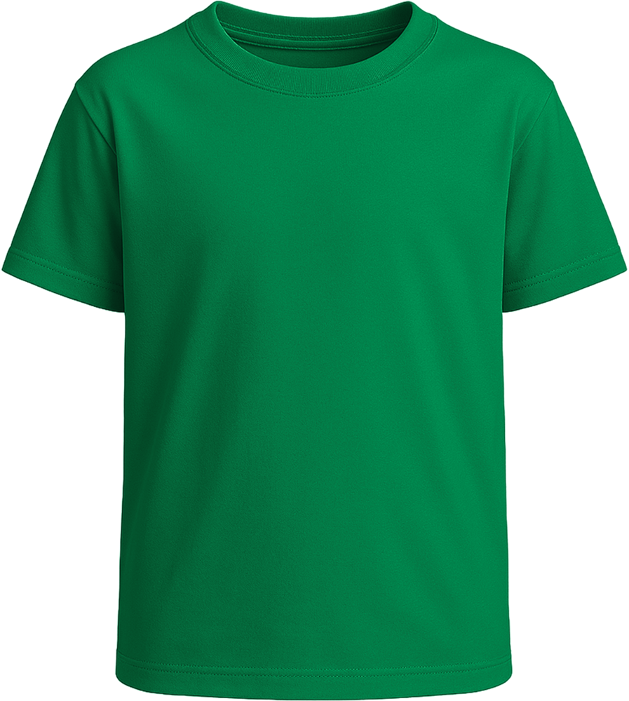 Basic kids t-shirt_MEADOW GREEN_front