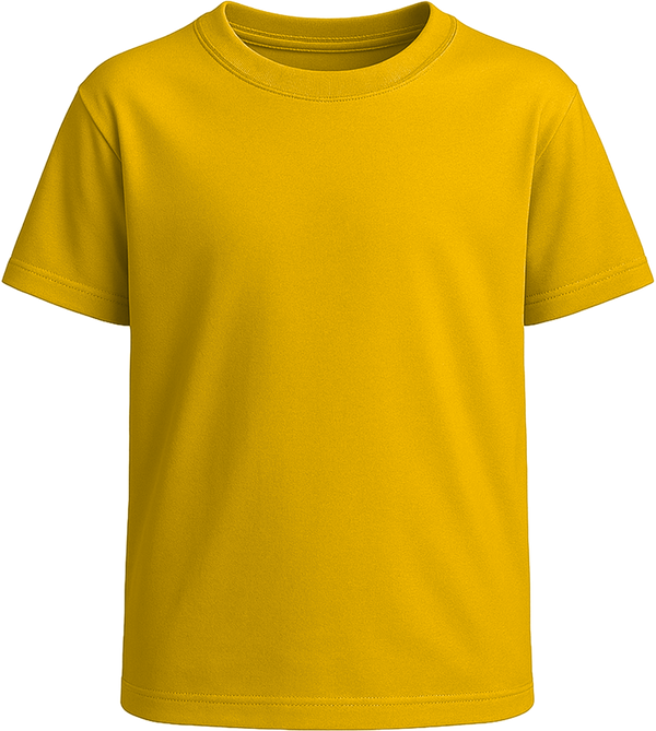 Basic kids t-shirt_YELLOW_front