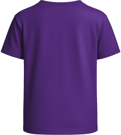 Basic kids t-shirt_DARK PURPLE_back