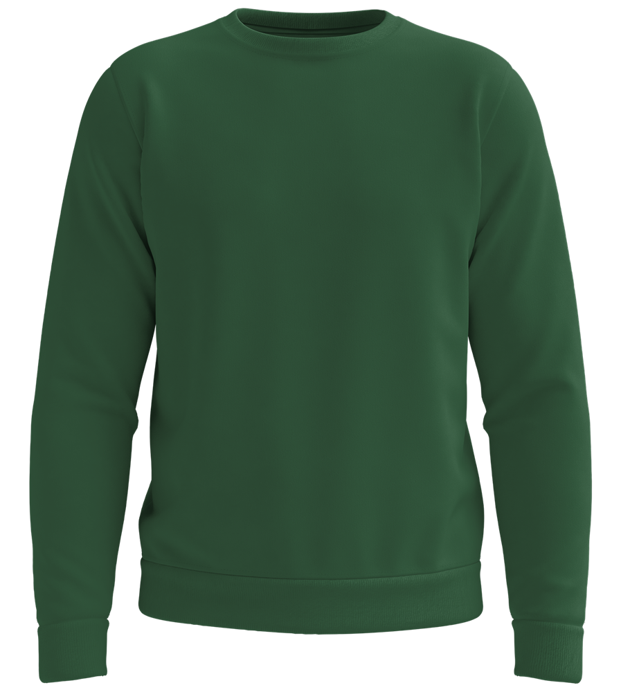 Premium organic unisex sweater_BOTTLE GREEN_front