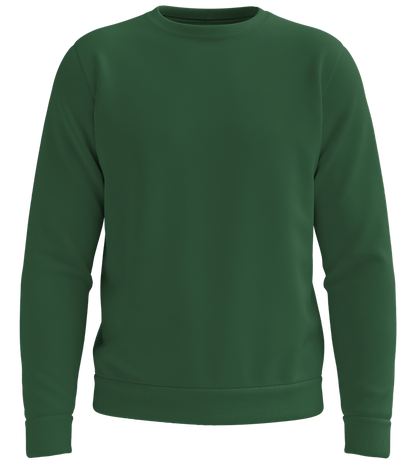 Premium organic unisex sweater_BOTTLE GREEN_front