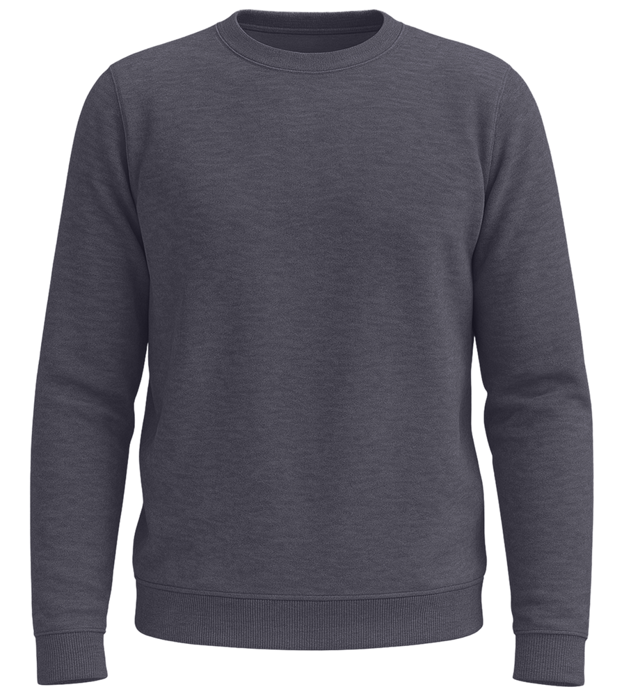 Premium organic unisex sweater_DEEP CHARCOAL GREY_front