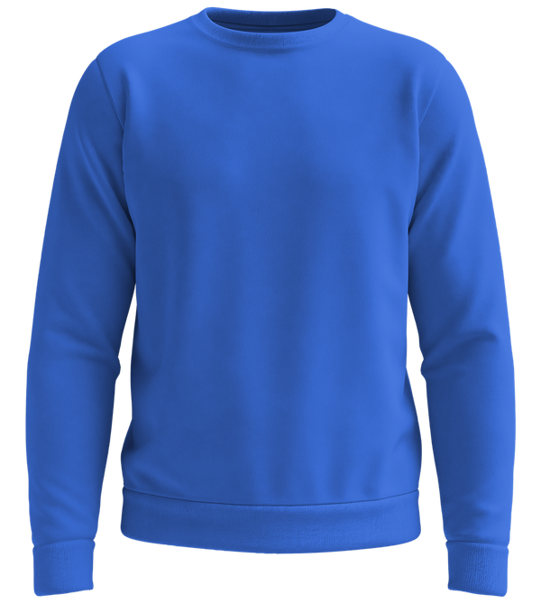 Premium organic unisex sweater_ROYAL_front