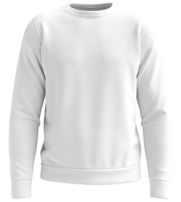 Premium organic unisex sweater_WHITE_front