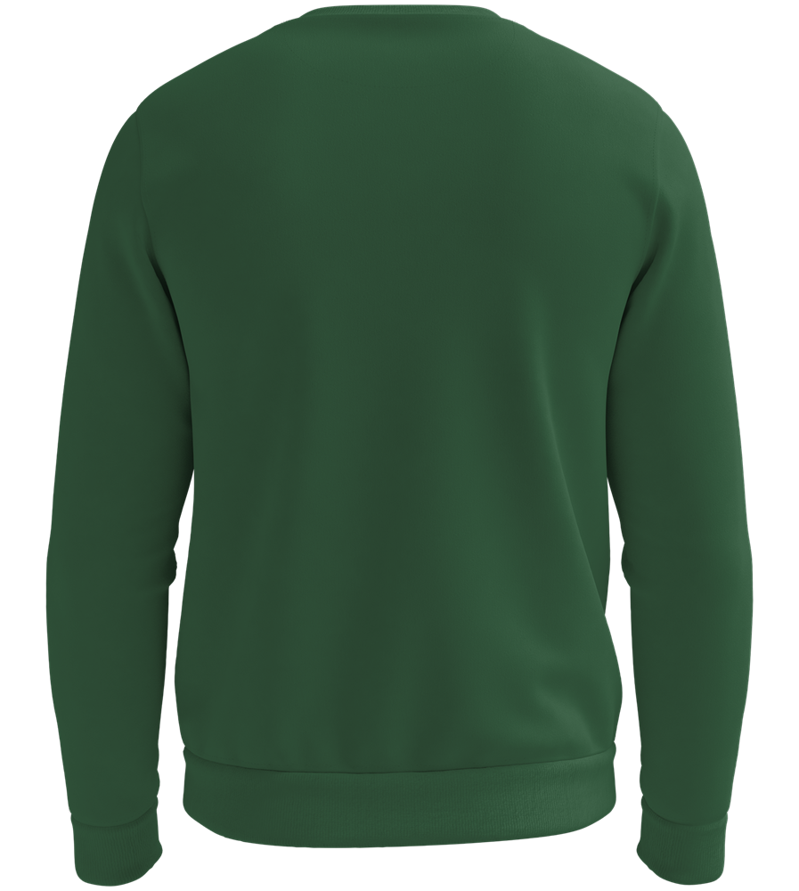 Premium organic unisex sweater_BOTTLE GREEN_back