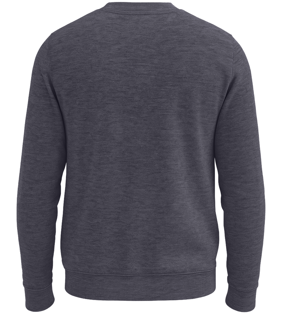 Premium organic unisex sweater_DEEP CHARCOAL GREY_back