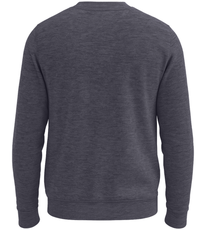 Premium organic unisex sweater_DEEP CHARCOAL GREY_back