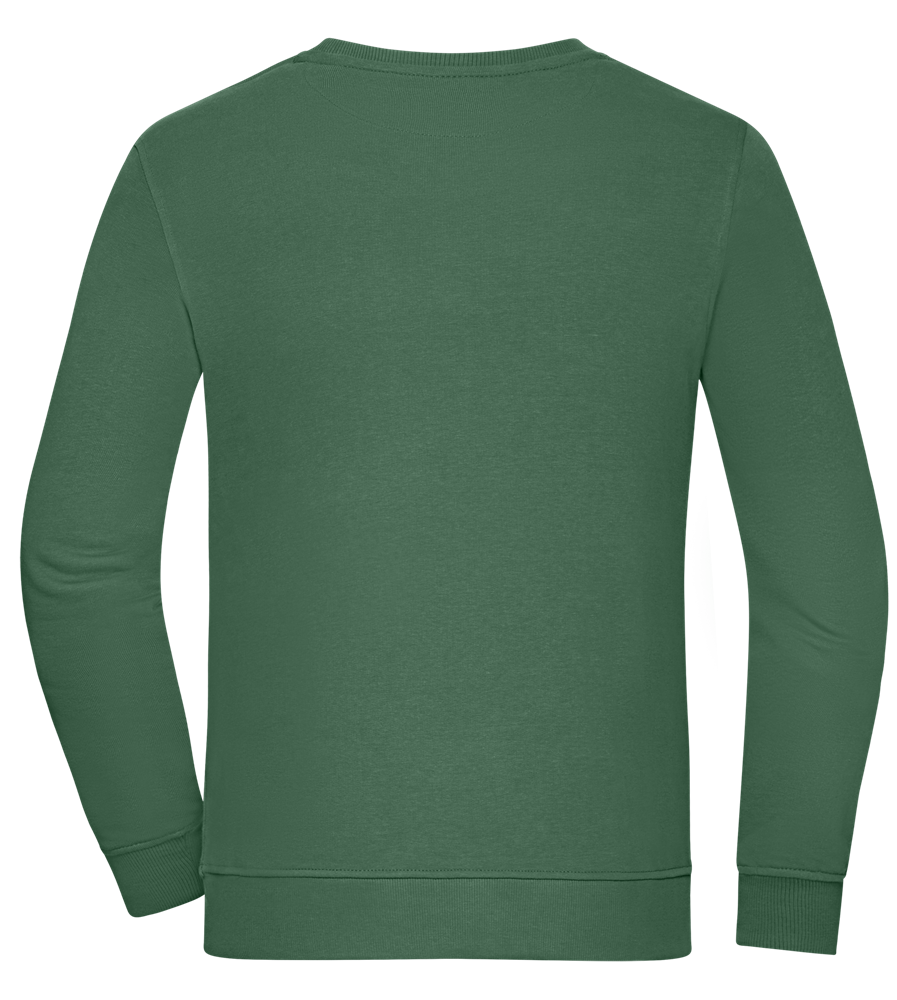 Comfort unisex sweater GREEN BOTTLE back