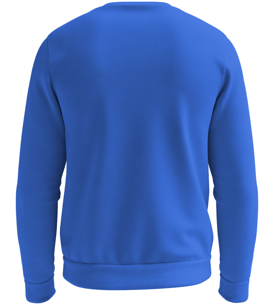 Premium organic unisex sweater_ROYAL BLUE_back