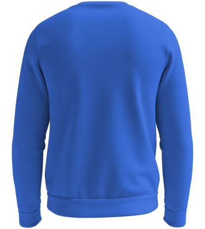 Premium organic unisex sweater_ROYAL BLUE_back