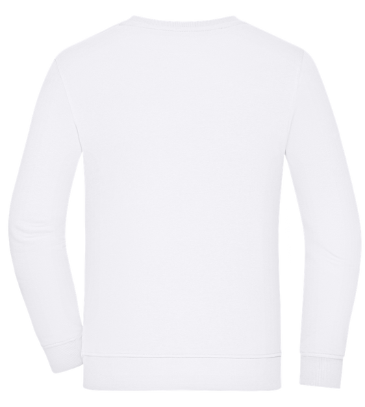 Comfort unisex sweater WHITE back