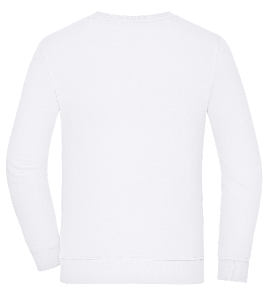 Comfort unisex sweater WHITE back