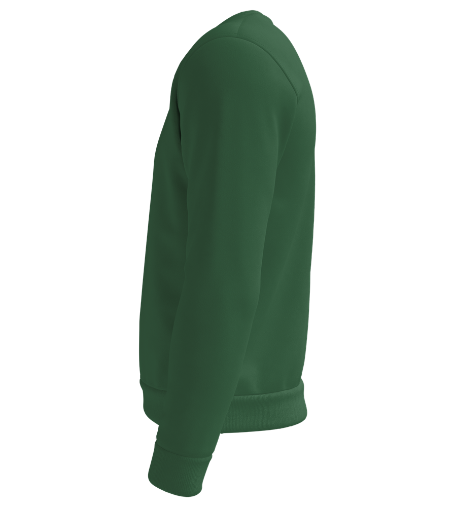 Premium organic unisex sweater_BOTTLE GREEN_left