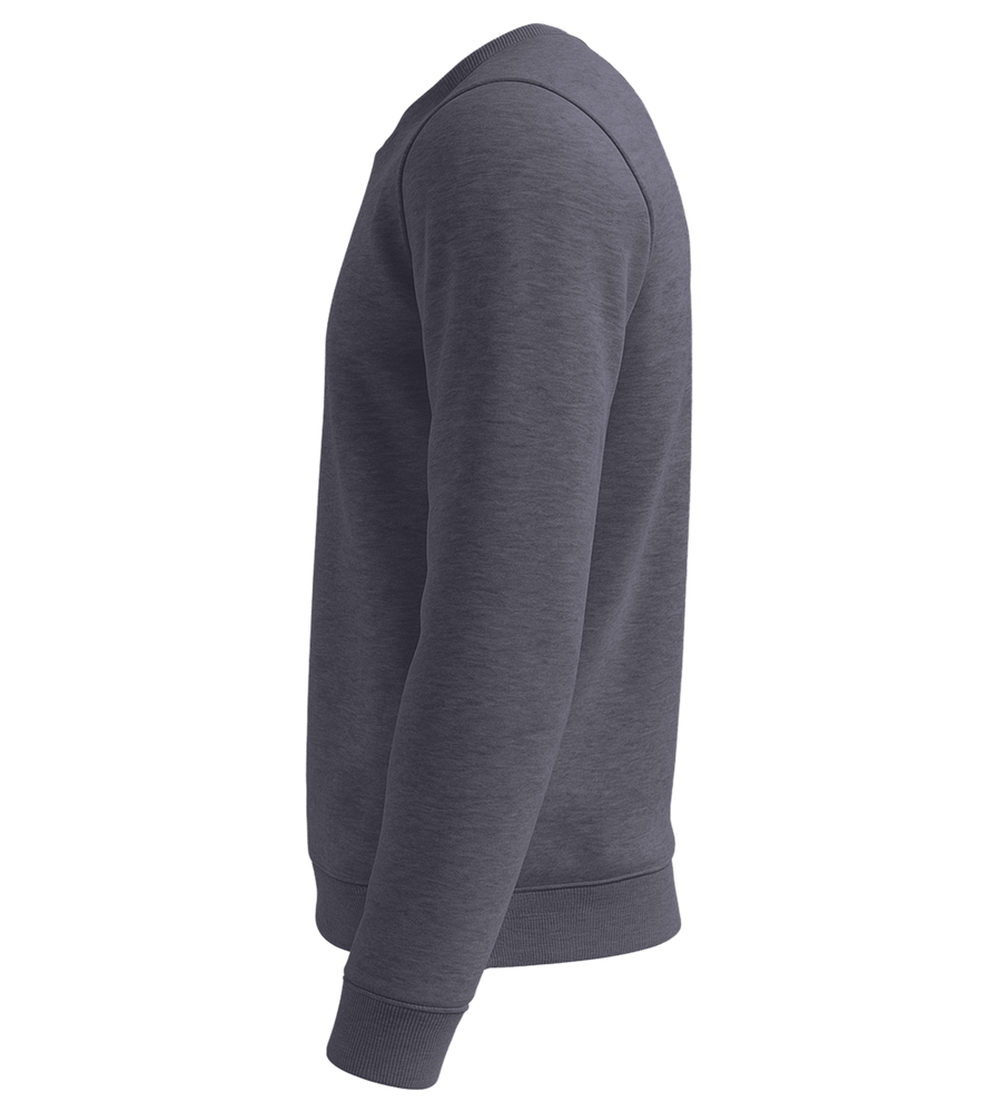 Premium organic unisex sweater_DEEP CHARCOAL GREY_left