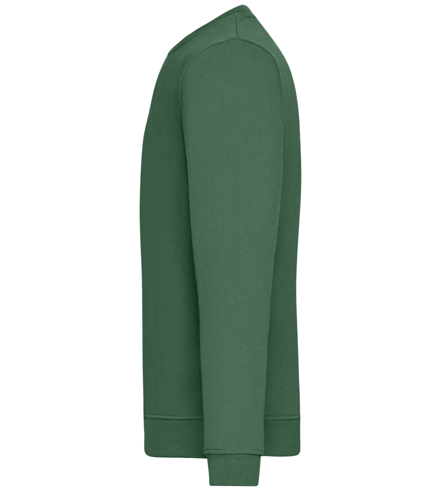 Comfort unisex sweater GREEN BOTTLE left