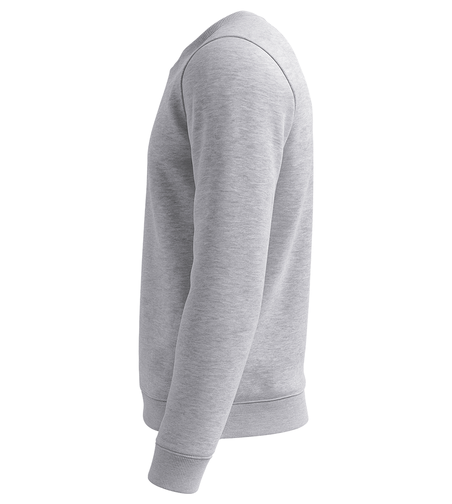 Premium organic unisex sweater_GREY MELANGE_left