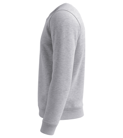 Premium organic unisex sweater_GREY MELANGE_left