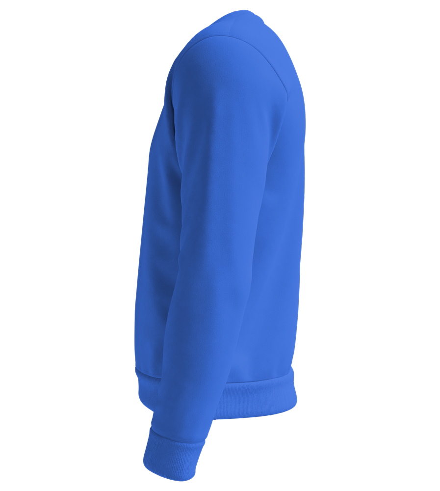 Premium organic unisex sweater_ROYAL BLUE_left
