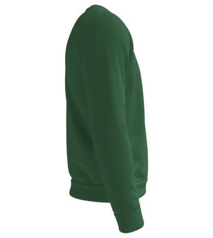 Premium organic unisex sweater_BOTTLE GREEN_right