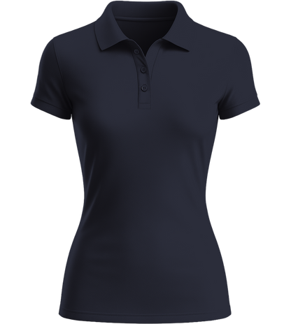 Premium women's polo shirt_FRENCH NAVY_front