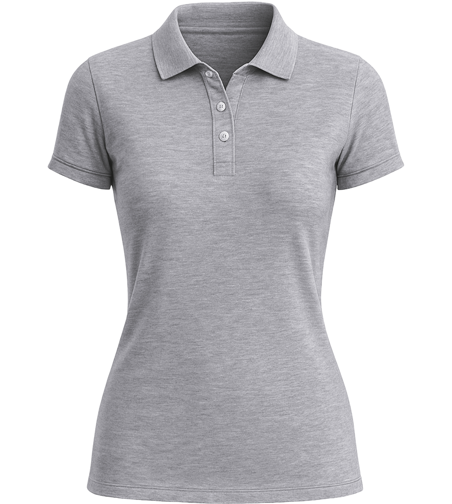 Premium women's polo shirt_ORION GREY II_front