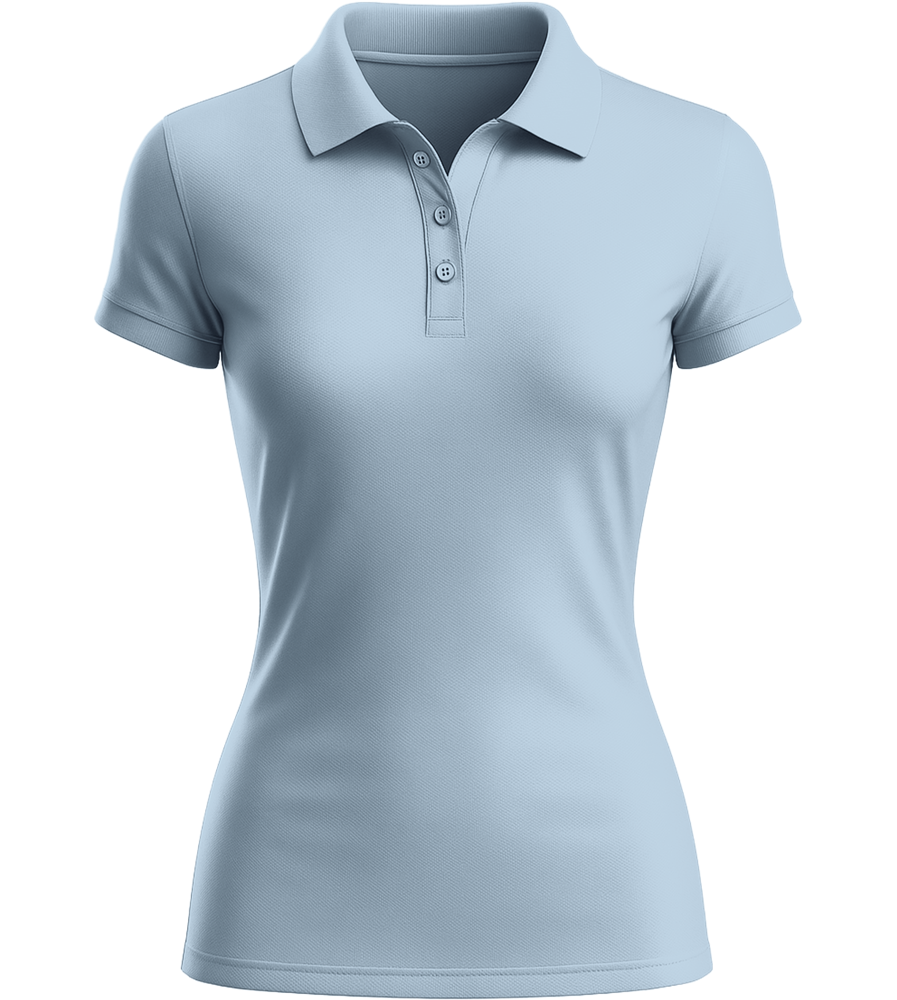 Premium women's polo shirt_STONE SKY_front