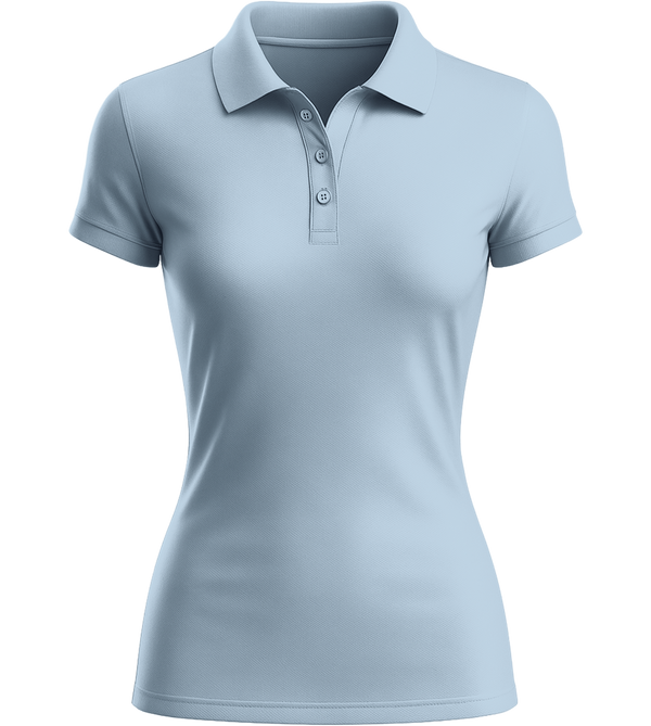 Comfort classic women's polo shirt_STONE SKY_front