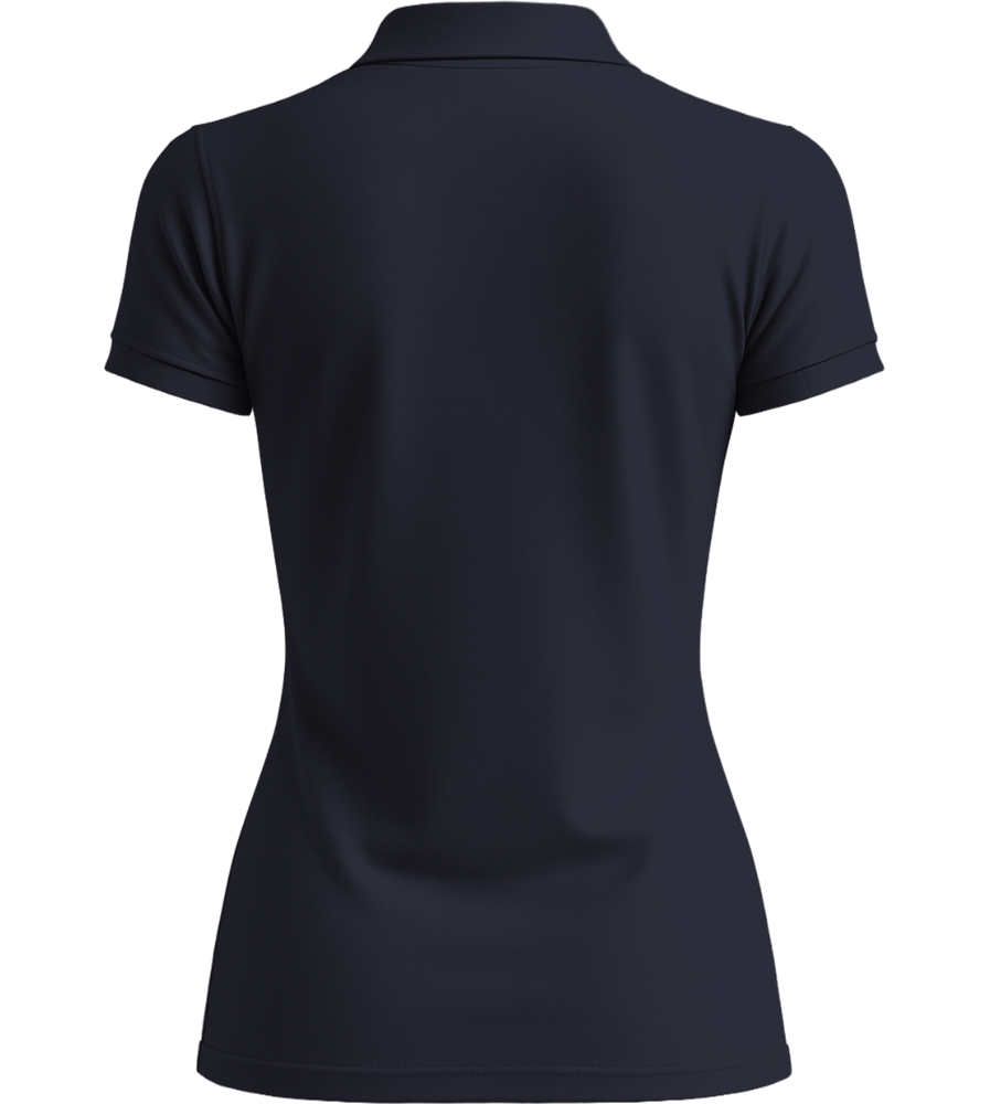 Premium women's polo shirt_FRENCH NAVY_back