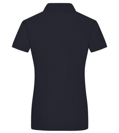 Premium women's polo shirt_FRENCH NAVY_back