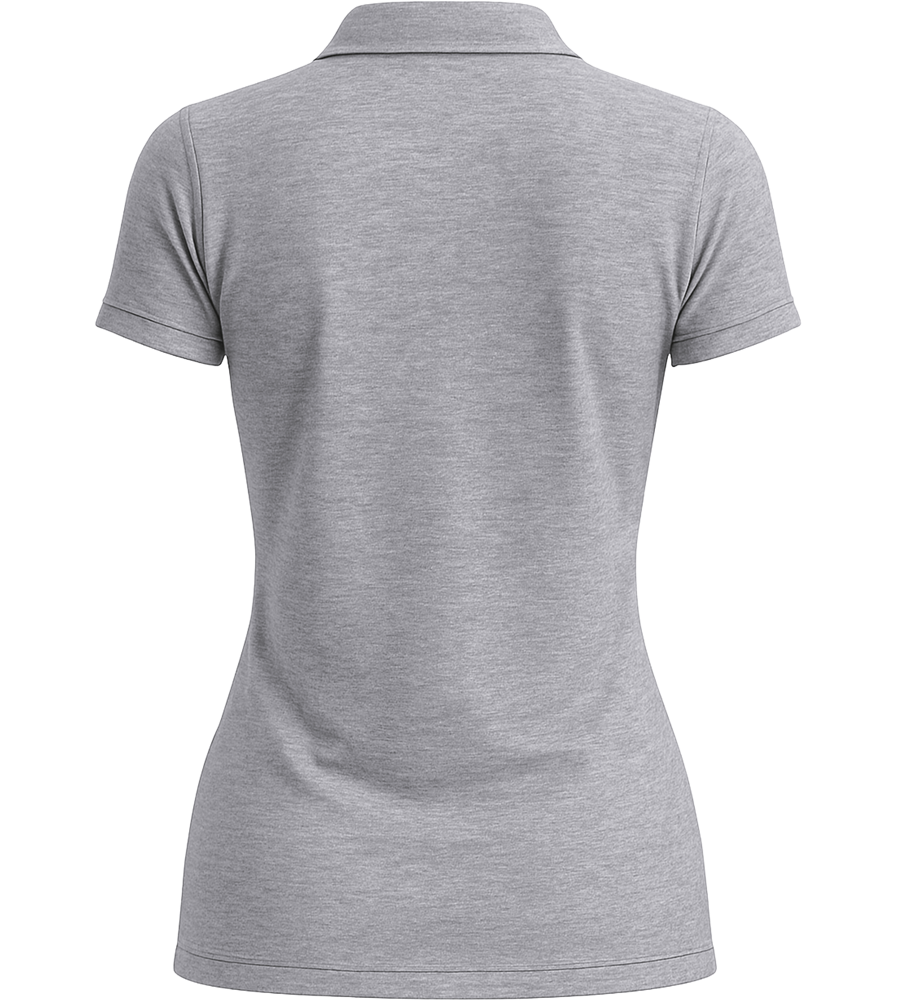 Premium women's polo shirt_ORION GREY II_back