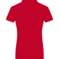 Premium women's polo shirt RED back