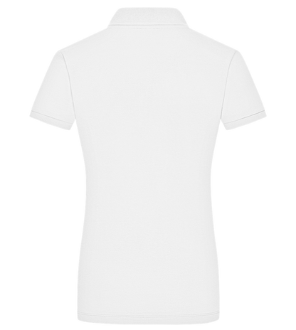 Premium women's polo shirt_WHITE_back