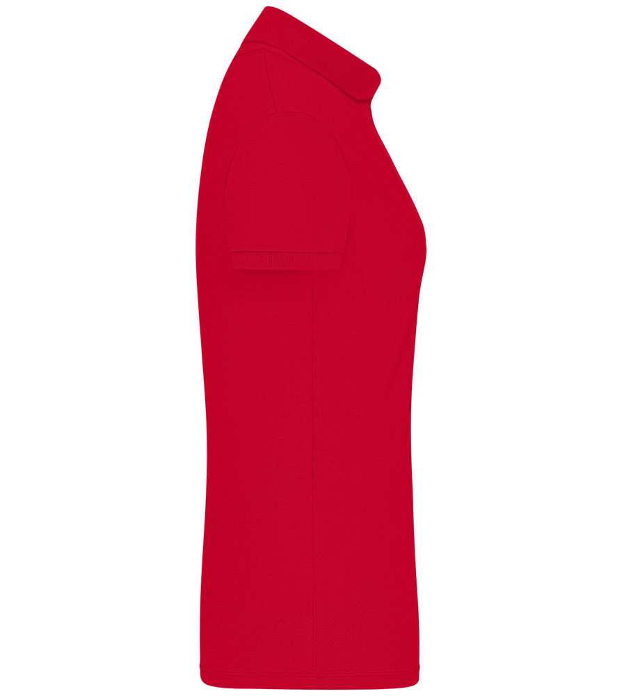 Premium women's polo shirt RED right