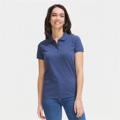 Premium women's polo shirt_RED_DETAILEDIMAGE_front_0